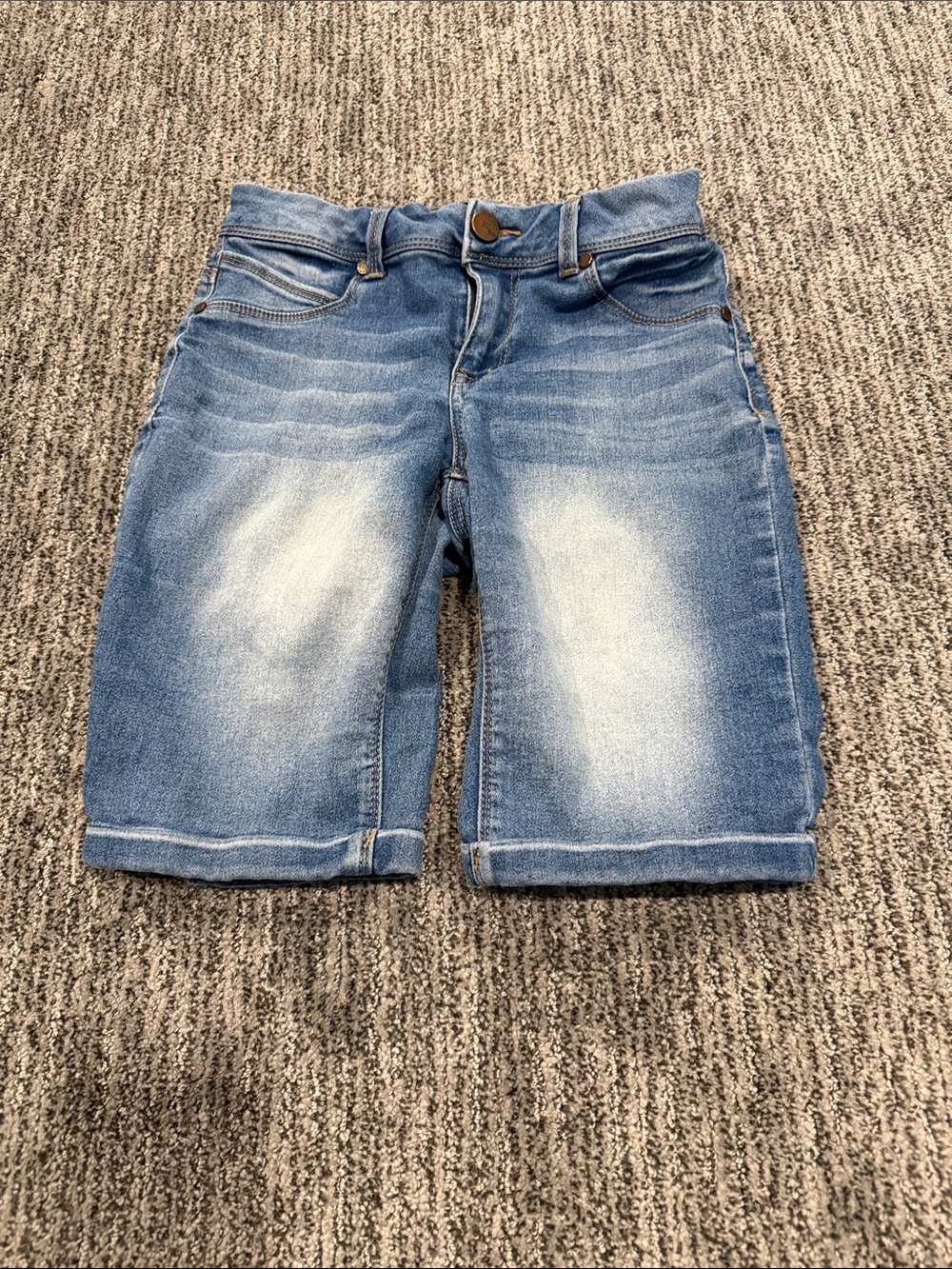 Blue Denim Shorts - Classic Faded Wash